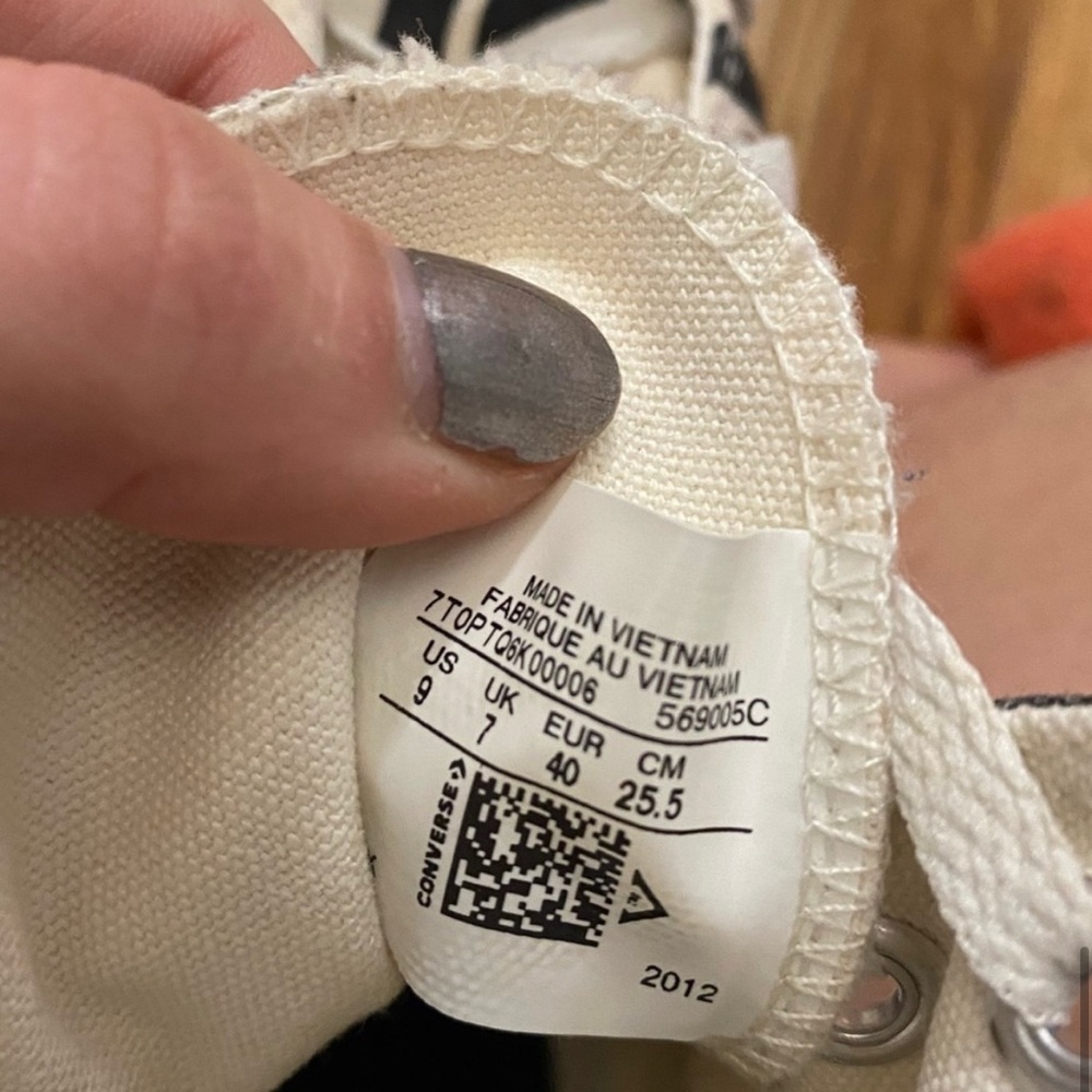 Converse Zebra Print High Top Platform Sneaker - image 5